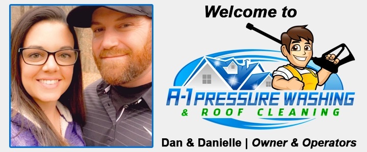 Dan & Danielle -Husband & Wife/Owner & Operator of A-1 Pressure Washing & Roof Cleaning